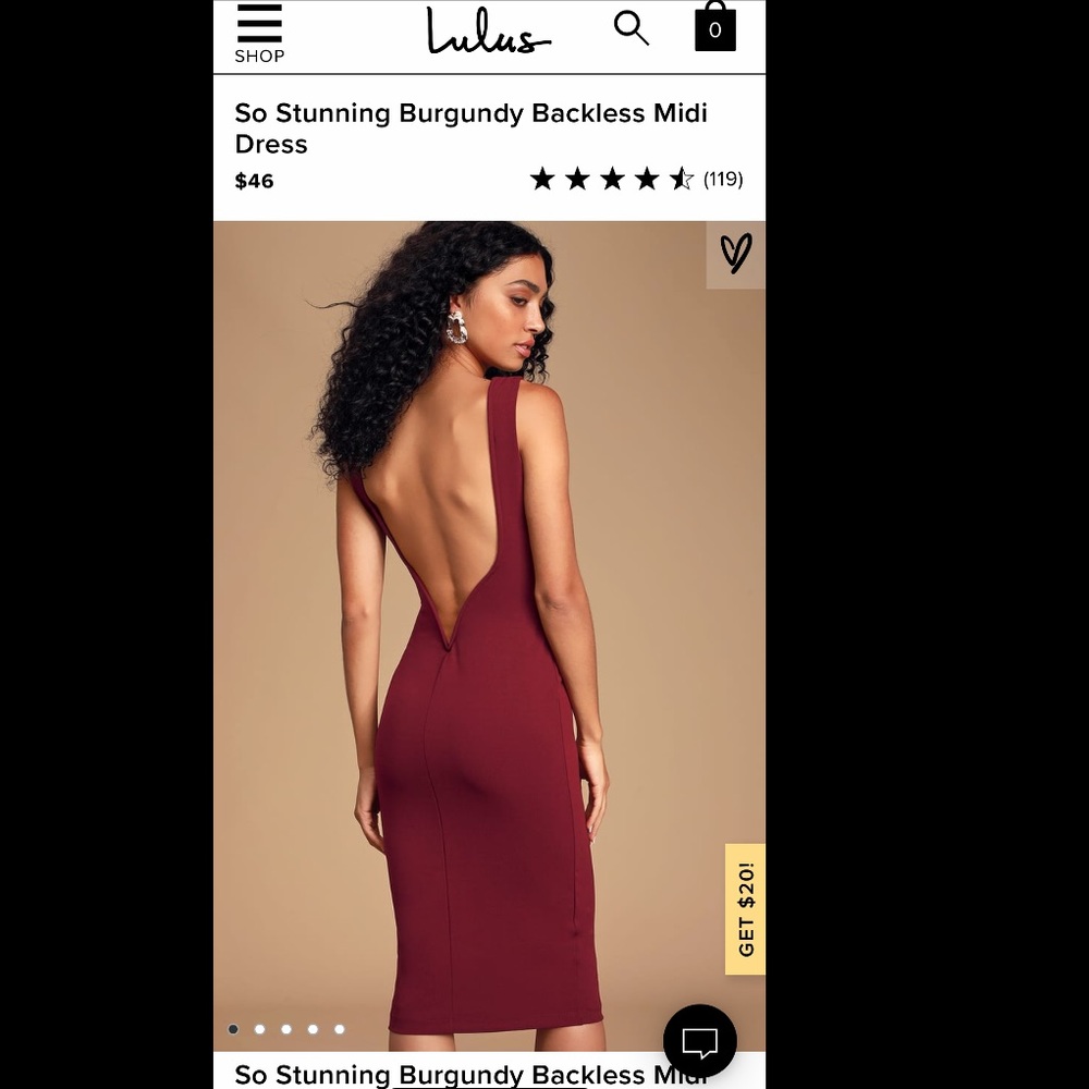 Lulu’s So Stunning Backless midi